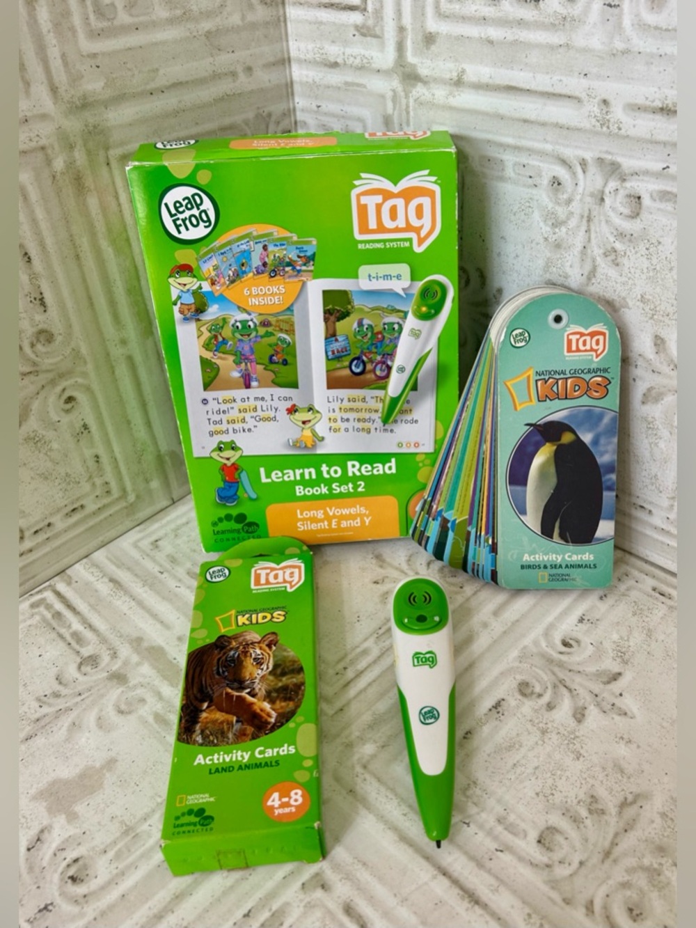Leapfrog Tag Learn To Read 6 Book Set 2 Long Vowels Tag Pen and Activity Cards